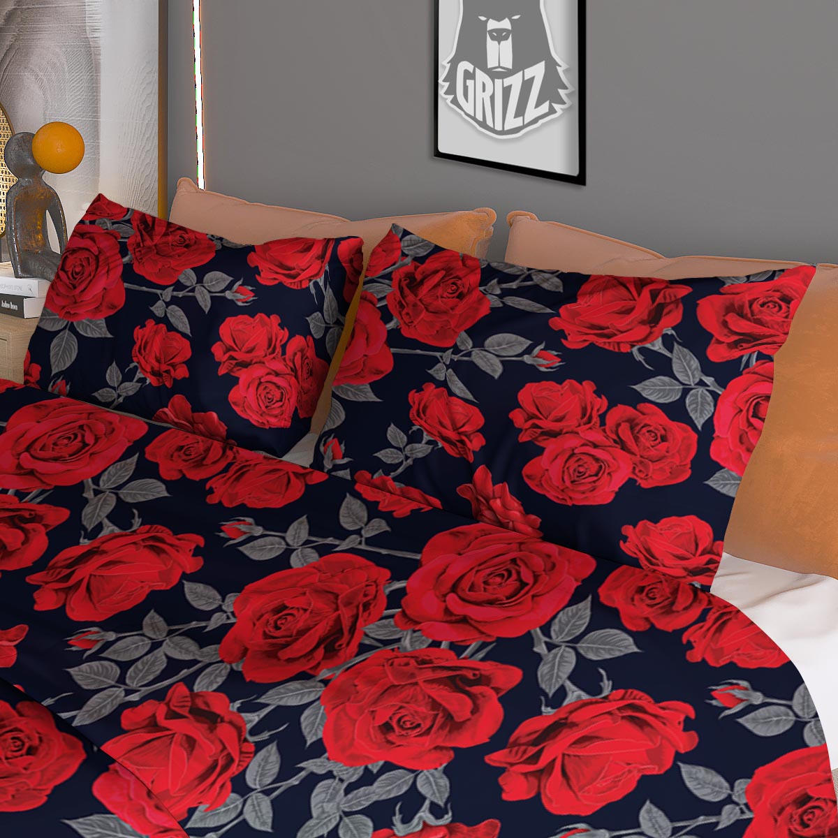 Samurai Sunset Japanese Print Duvet Cover Bedding Set