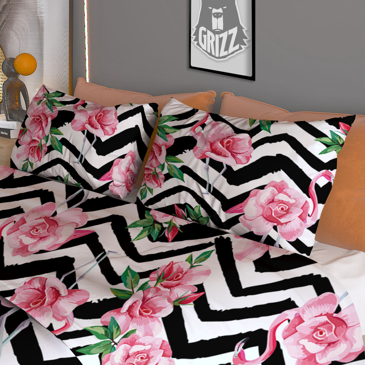 Sandwiches White Print Pattern Duvet Cover Bedding Set