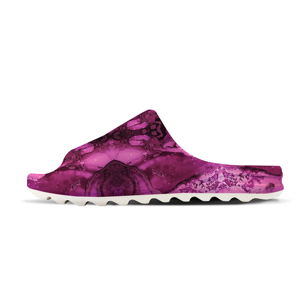 Rose Kaleidoscope Pink Print Sandals-grizzshop