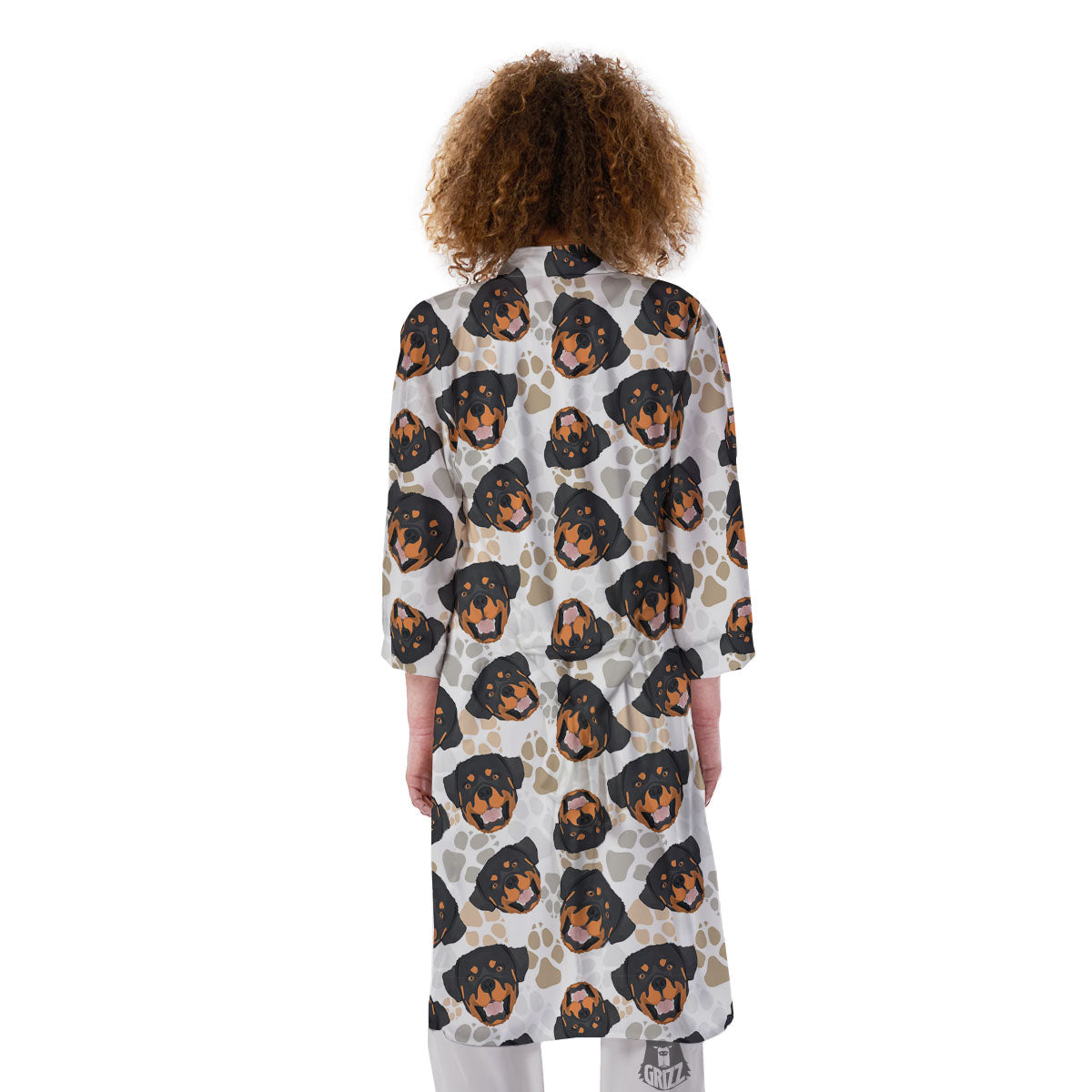 Rottweiler Print Pattern Kimono-grizzshop