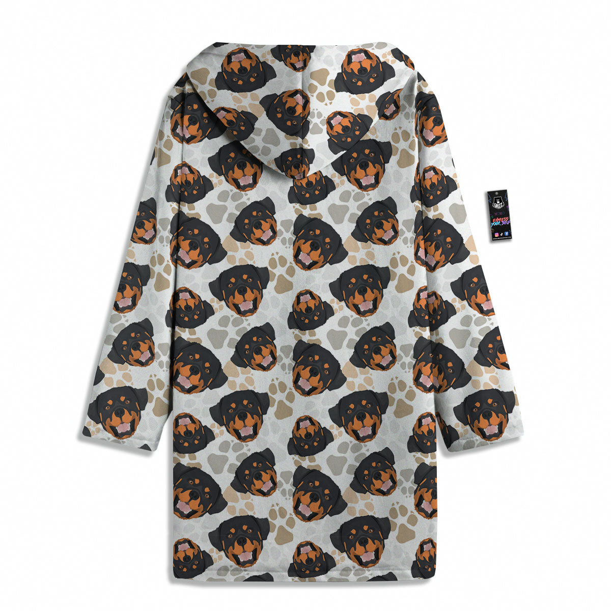Rottweiler Print Pattern Men's Windbreaker Jacket-grizzshop