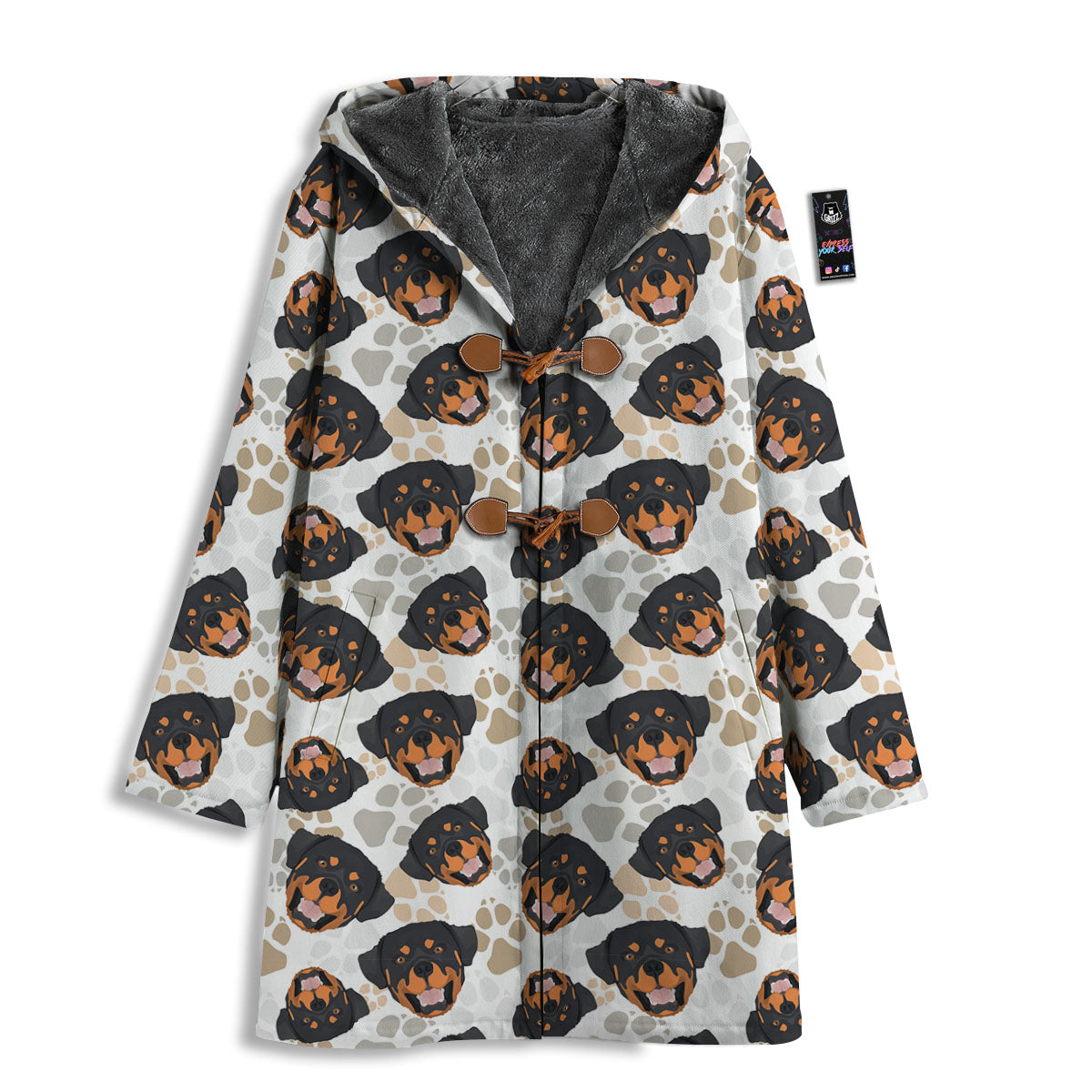 Rottweiler Print Pattern Men's Windbreaker Jacket-grizzshop