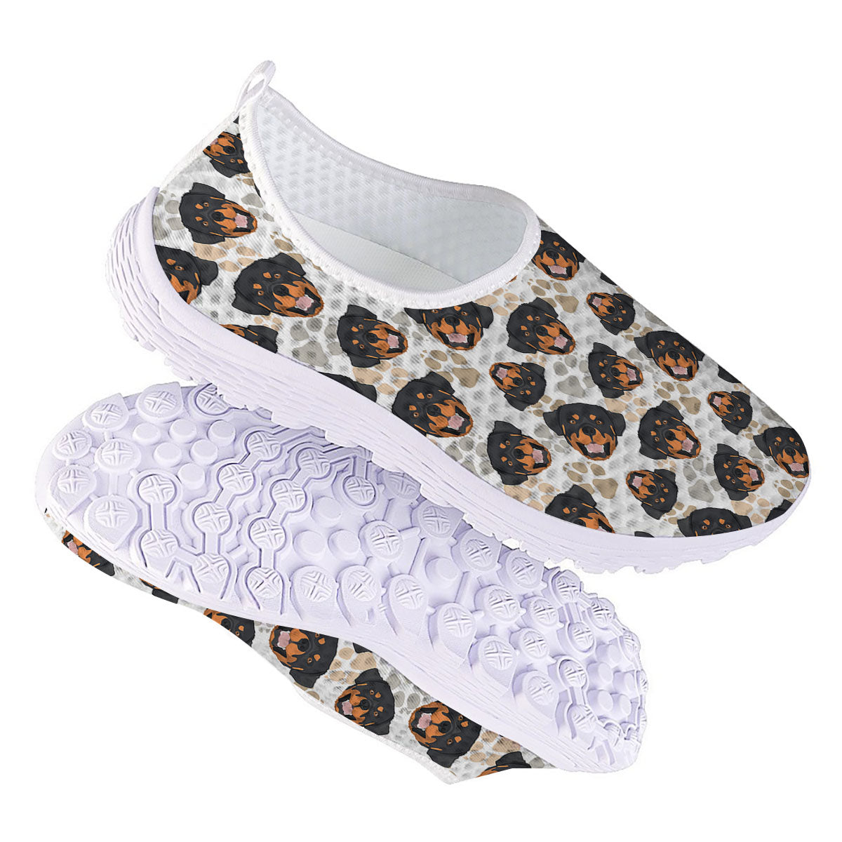 Rottweiler Print Pattern Nurse Shoes-grizzshop