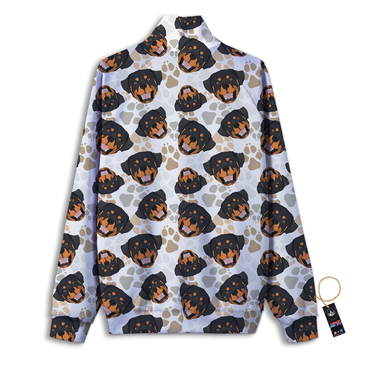 Rottweiler Print Pattern Track Jacket-grizzshop