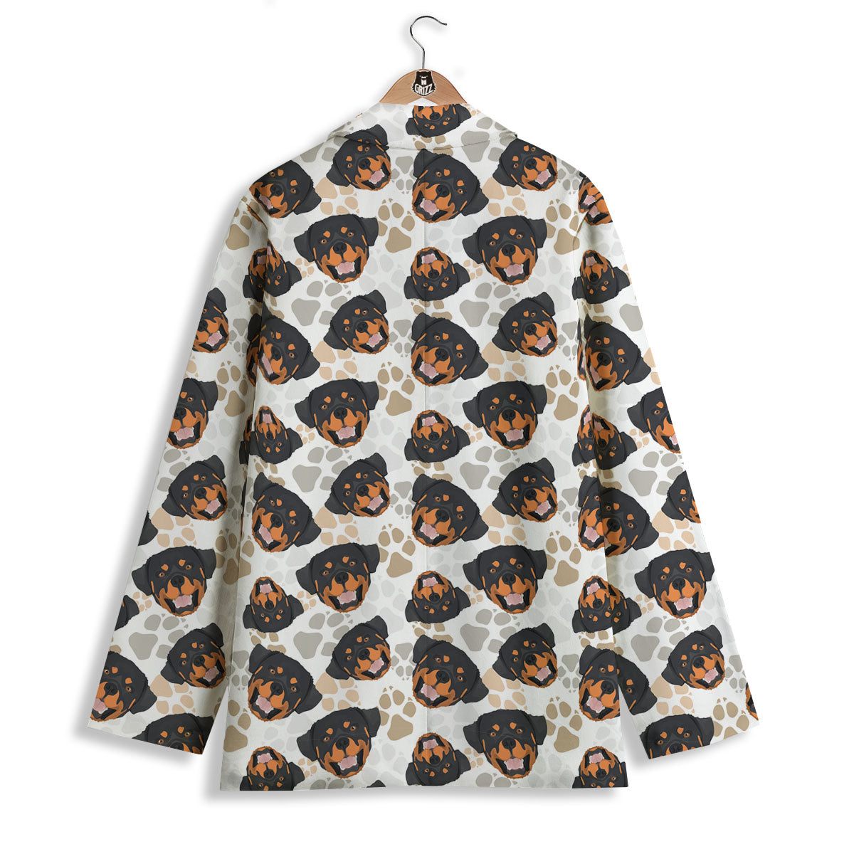 Rottweiler Print Pattern Women's Blazer-grizzshop