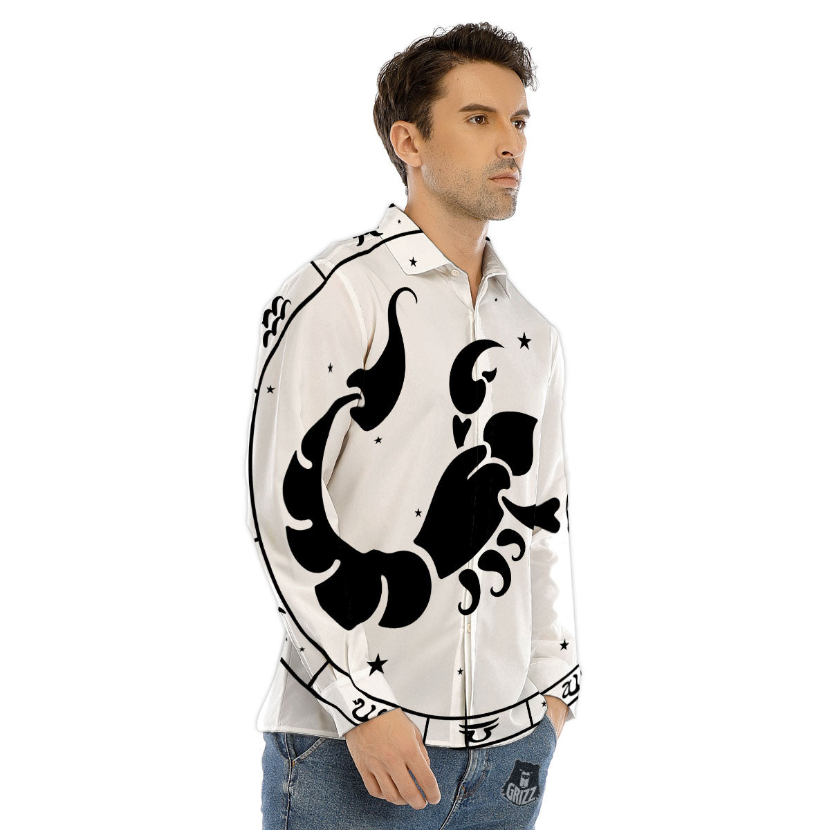 Rottweiler Sleeping Print Pattern Men's Dress Shirts-grizzshop