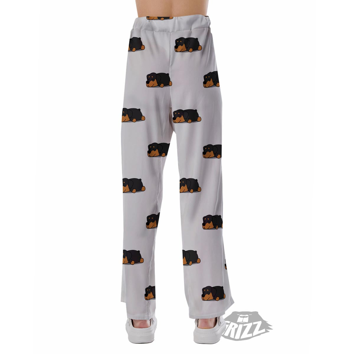 Rottweiler Sleeping Print Pattern Pajama Pants-grizzshop