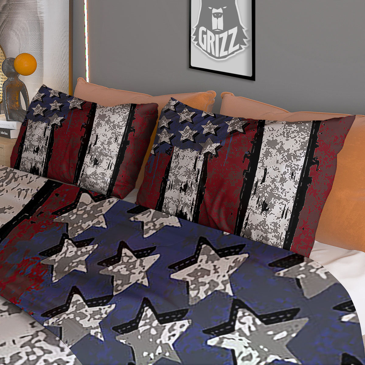 Scottish Stewart Tartan Print Pattern Duvet Cover Bedding Set