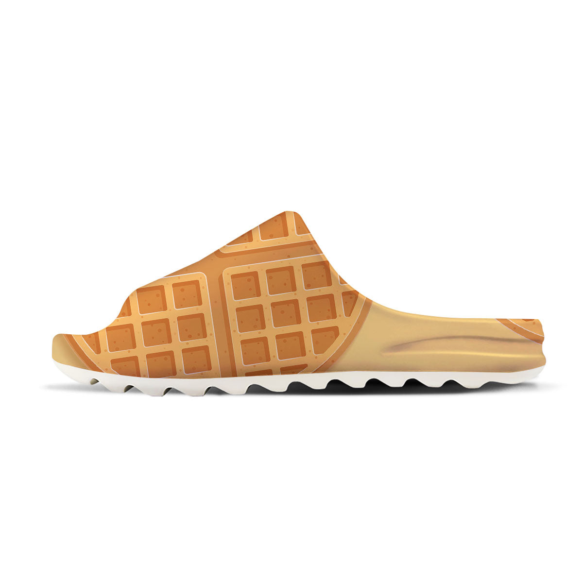 Round Waffle Print Sandals-grizzshop