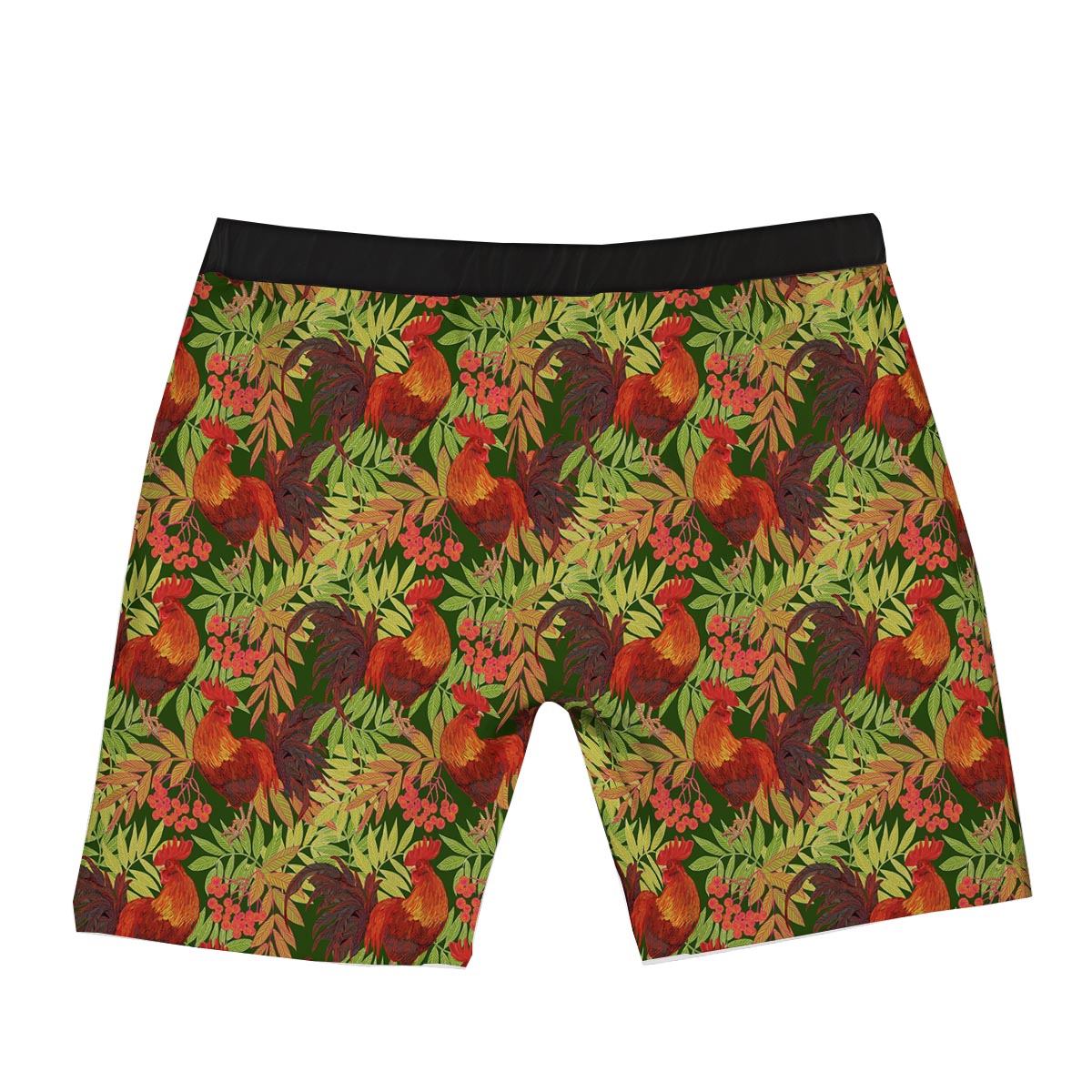 Rowan And Rooster Print Pattern Boxer Briefs-grizzshop