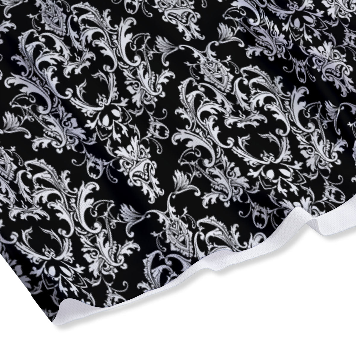 Rose Eyeball Print Pattern Mesh Shorts