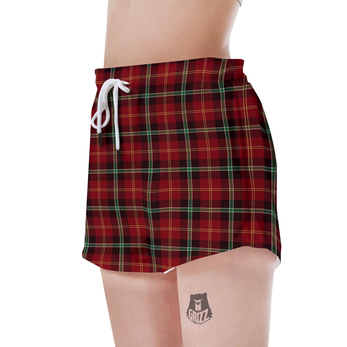 Royal Stewart Red Plaid Tartan Women's Shorts-grizzshop