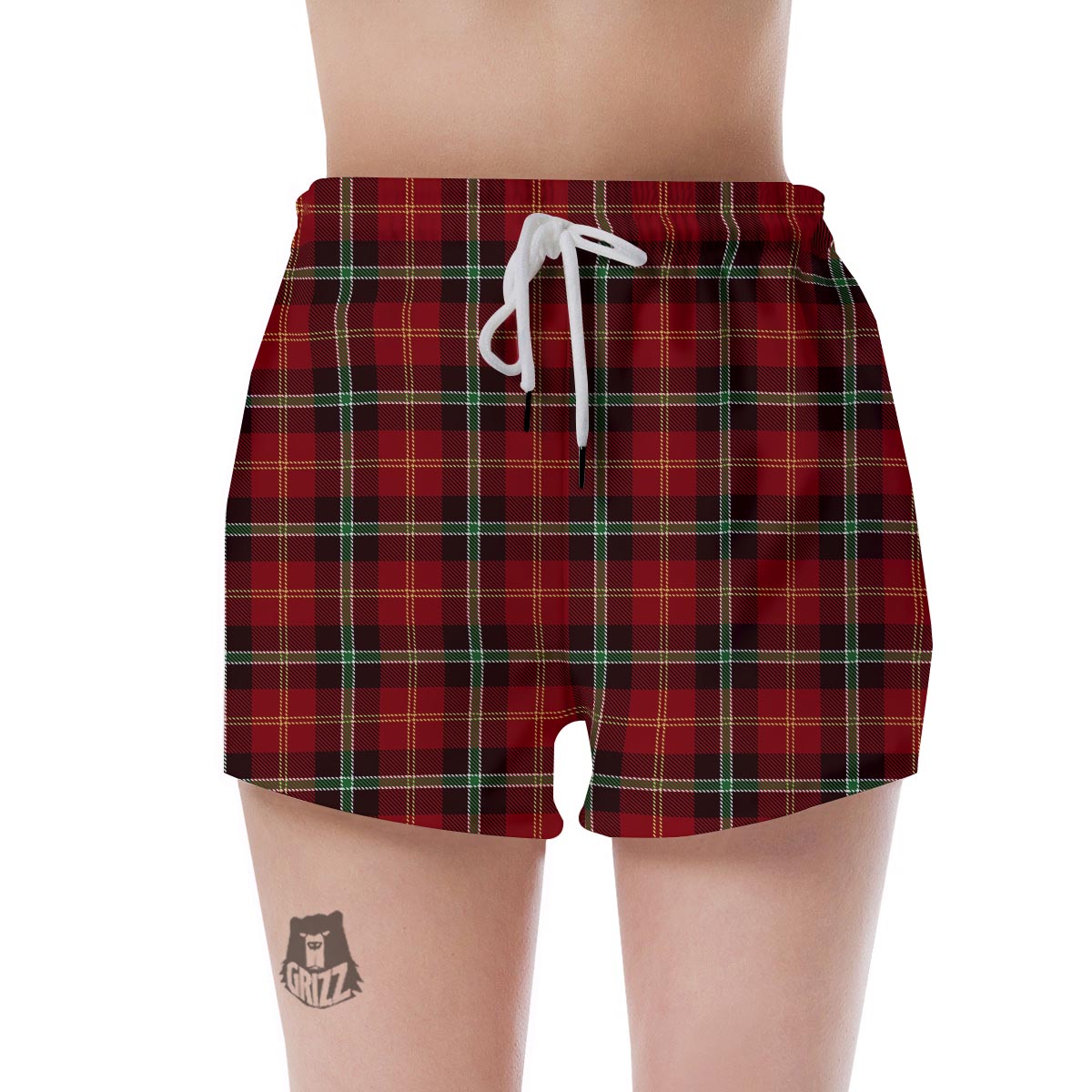 Royal Stewart Red Plaid Tartan Women's Shorts-grizzshop