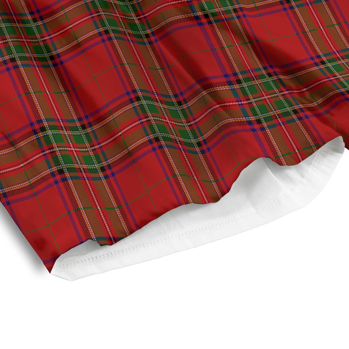 Royal Stewart Tartan Print Pattern Men's Athletic Shorts