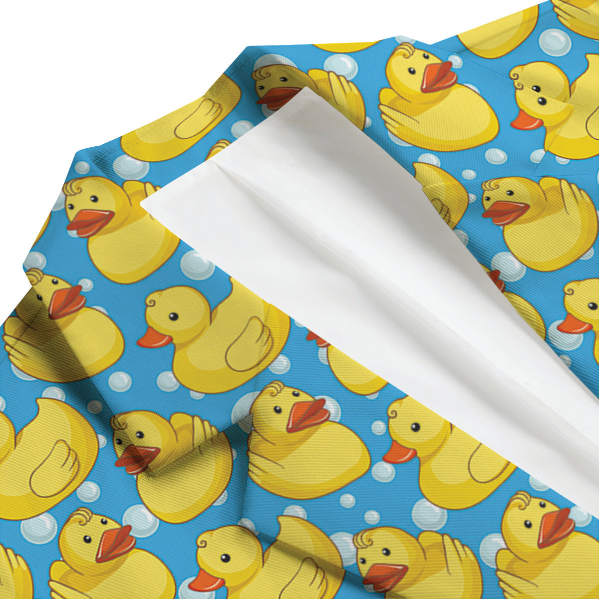 Rubber Duck In Water Print Pattern Men's Blazer-grizzshop