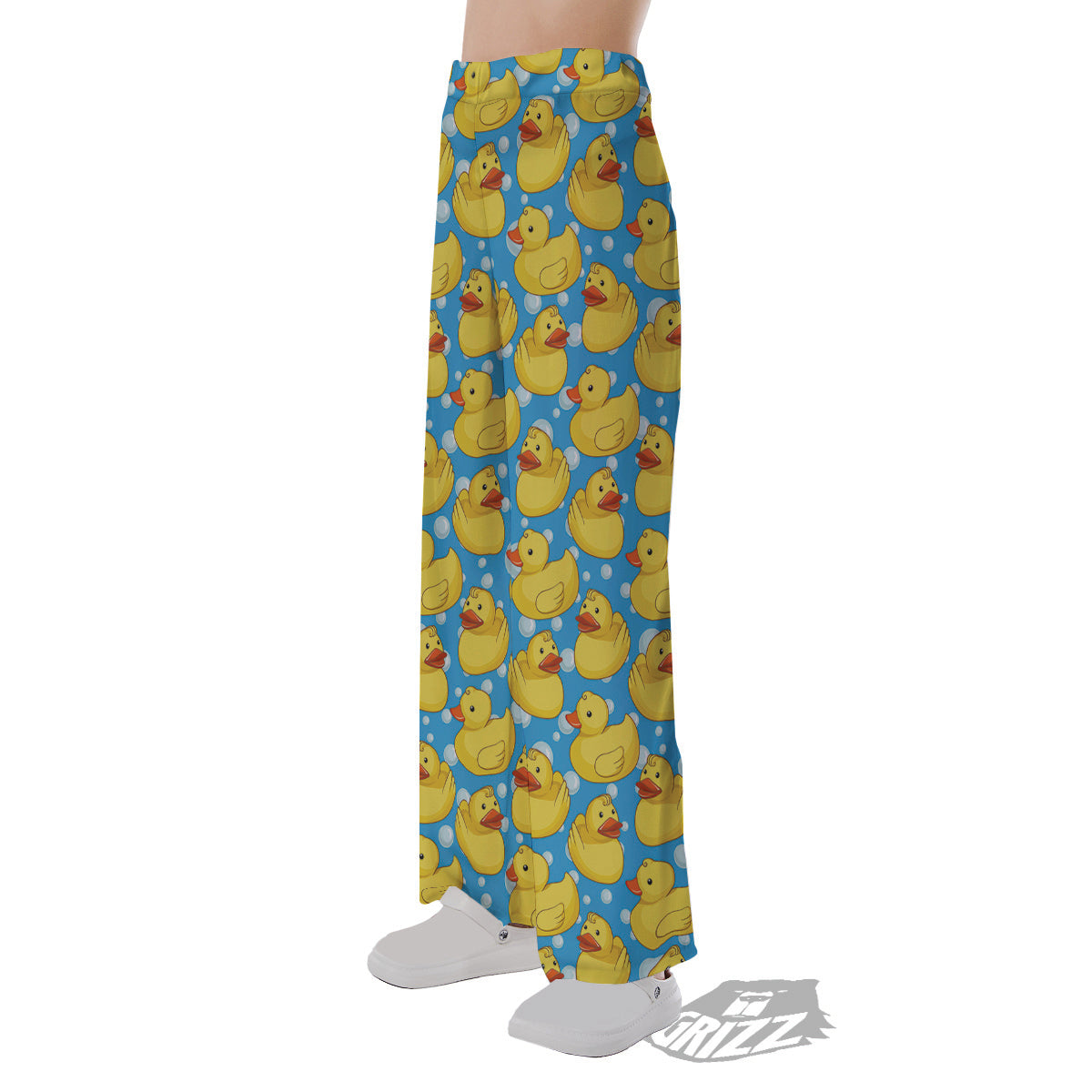 Rubber Duck In Water Print Pattern Pajama Pants-grizzshop