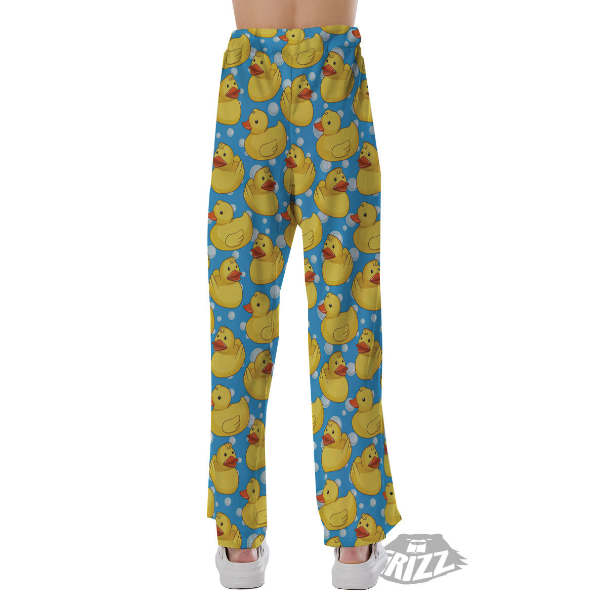 Rubber Duck In Water Print Pattern Pajama Pants-grizzshop