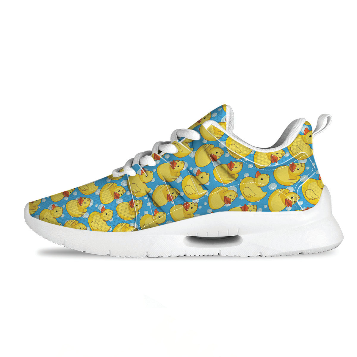 Rubber Duck In Water Print Pattern Tennis Shoes-grizzshop