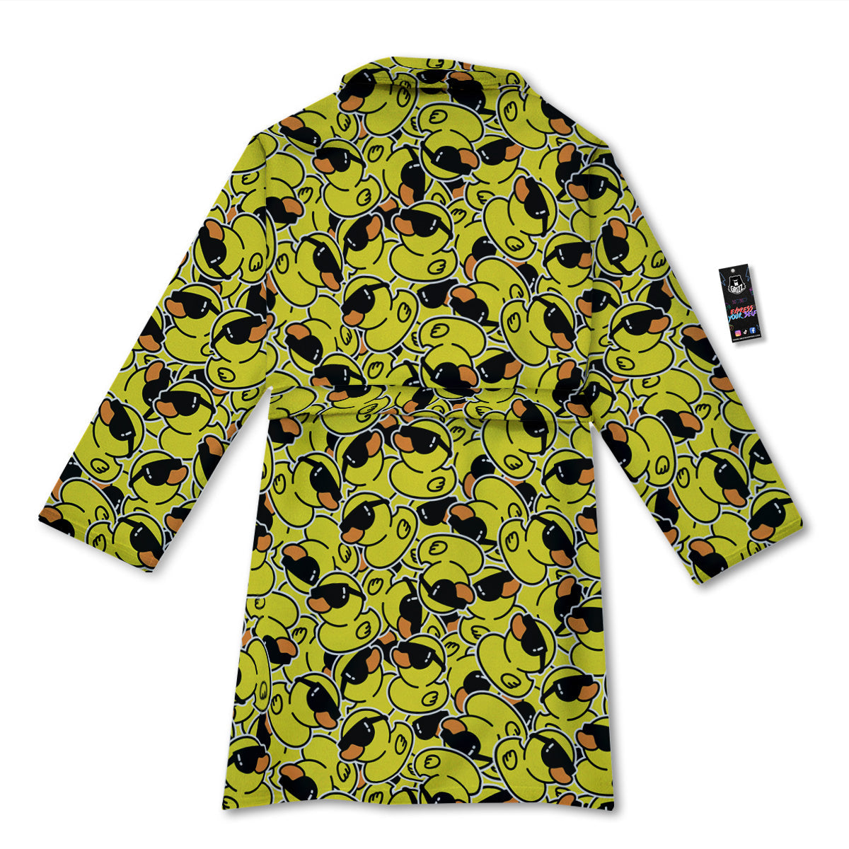 Rubber Duck Mafia Print Pattern Bathrobe-grizzshop