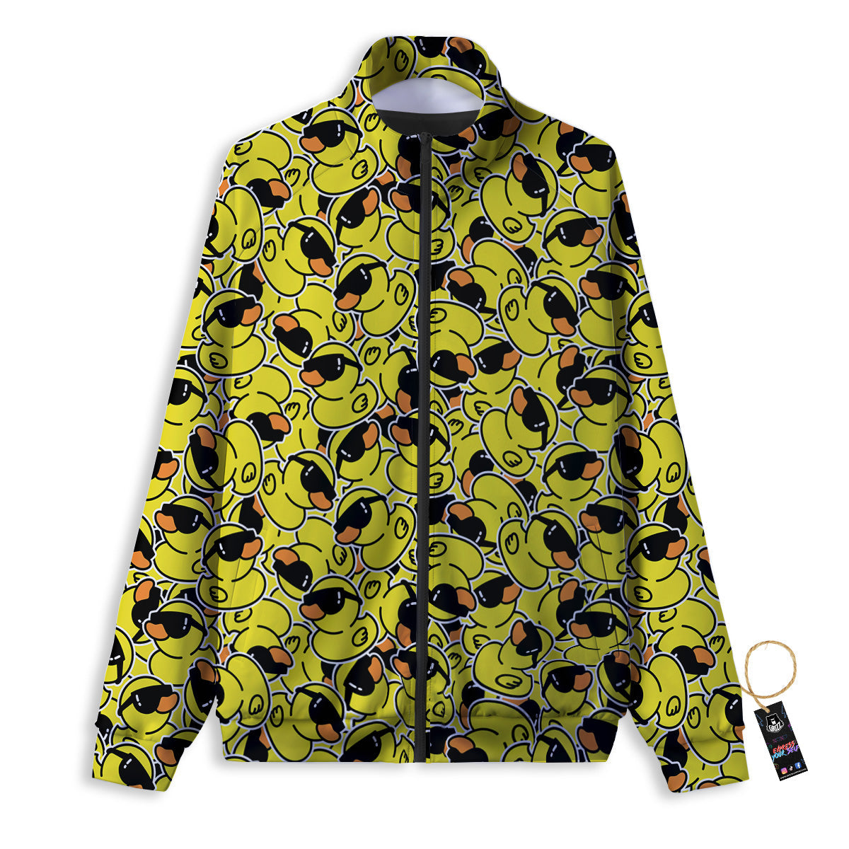 Rubber Duck Mafia Print Pattern Track Jacket-grizzshop