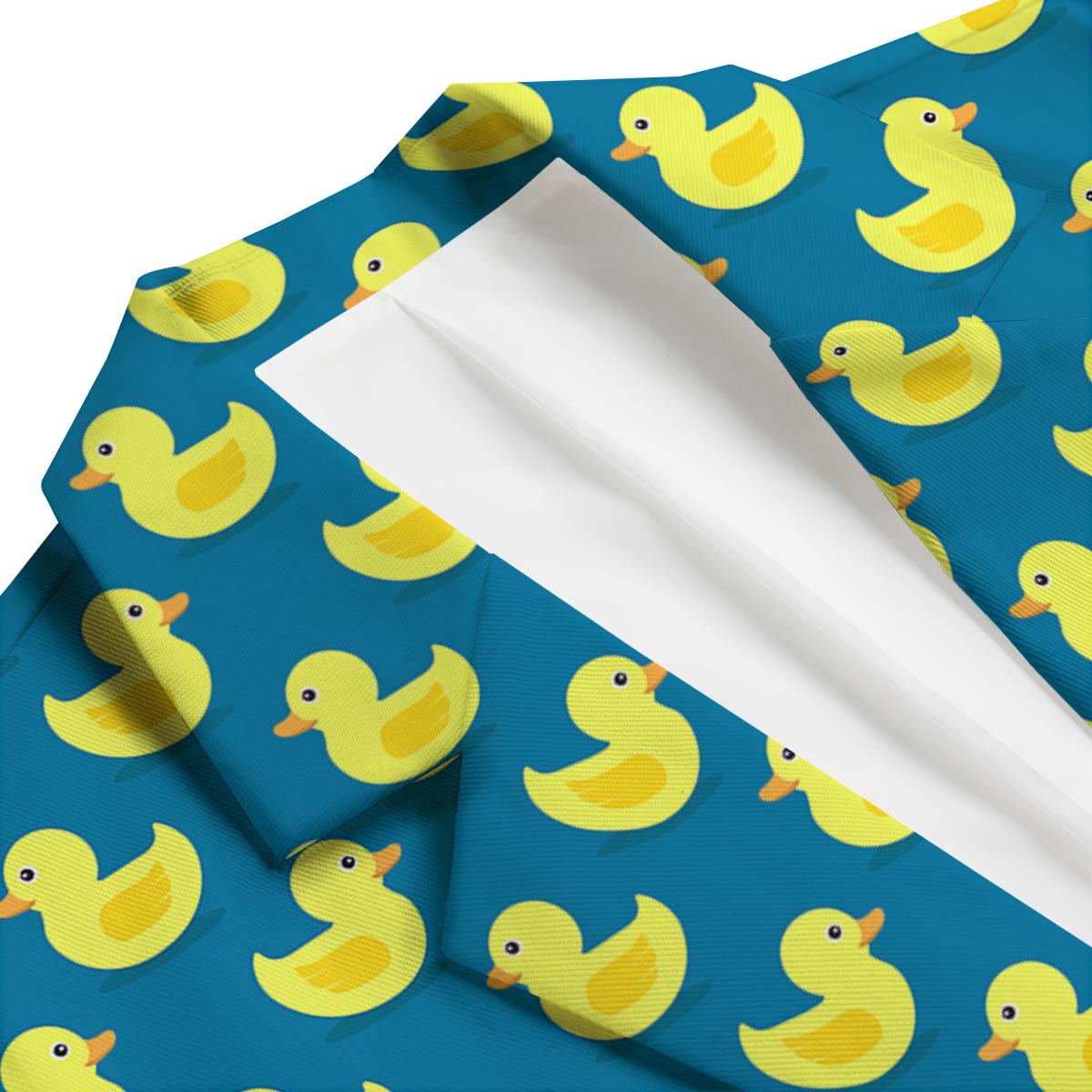 Rubber Duck Pattern Print Men's Blazer-grizzshop