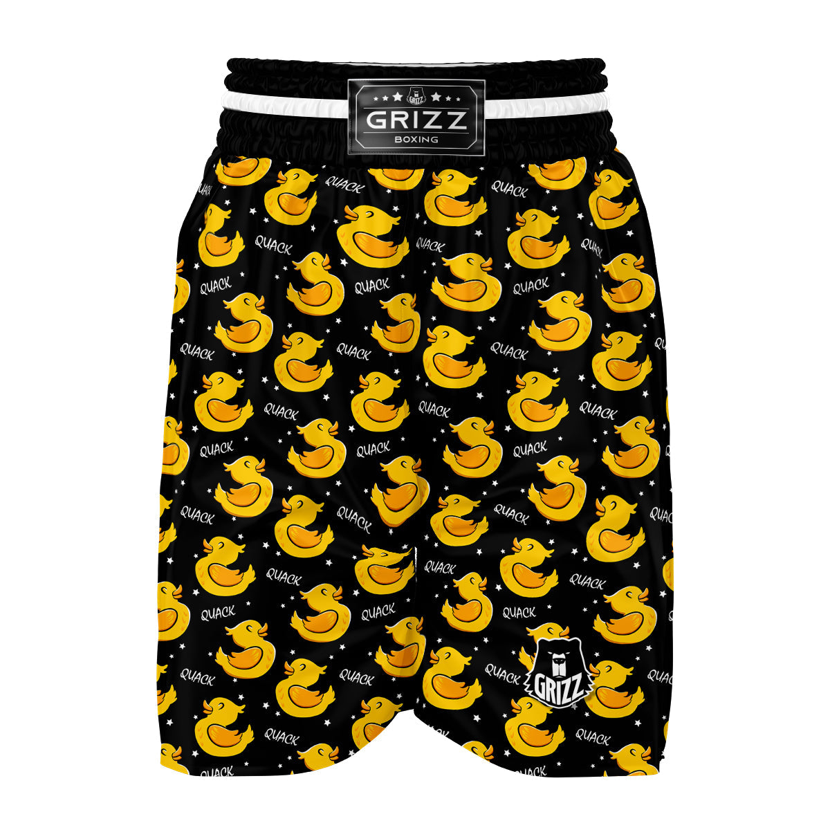Rubber Duck Print Pattern Boxing Shorts-grizzshop