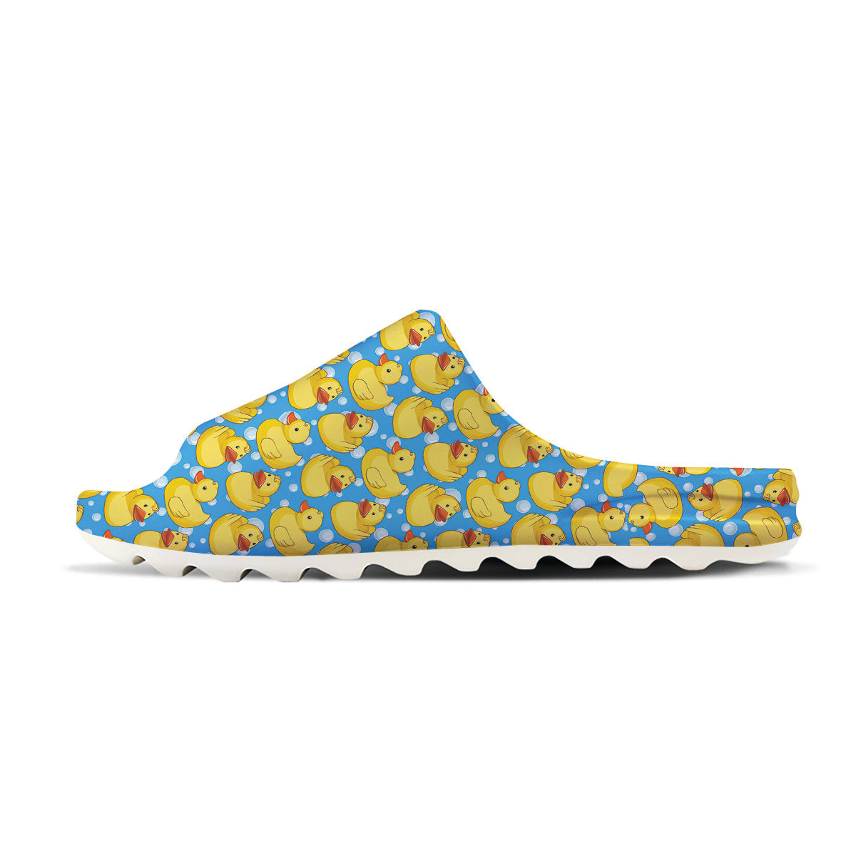 Rubber Duck In Water Print Pattern Sandals-grizzshop