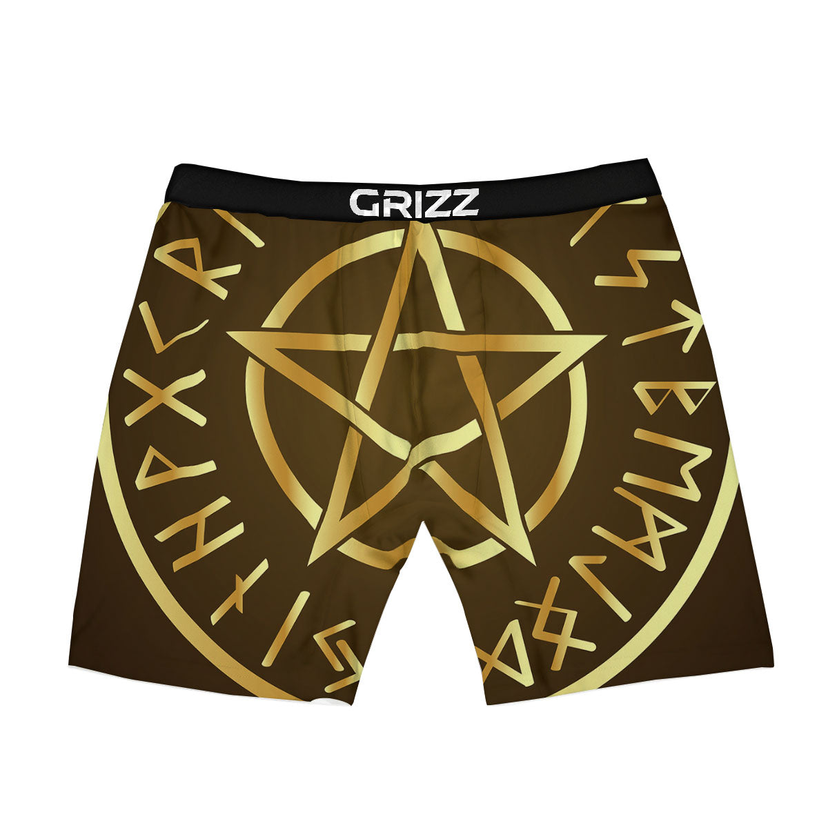 Runes Pentagram Viking Nordic Print Boxer Briefs-grizzshop