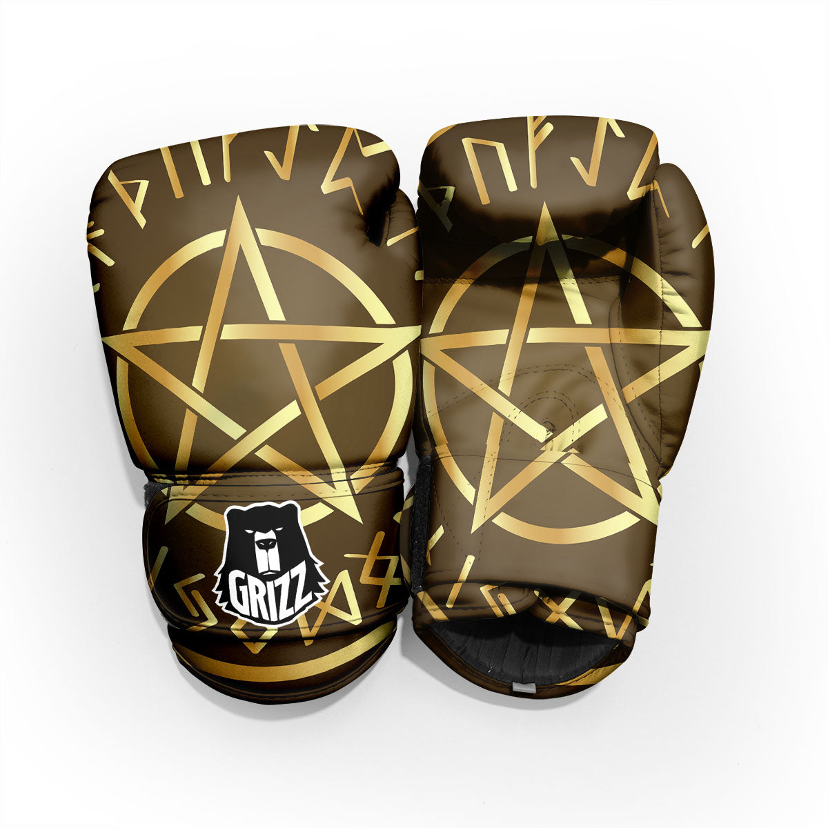 Runes Pentagram Viking Nordic Print Pro Boxing Glove