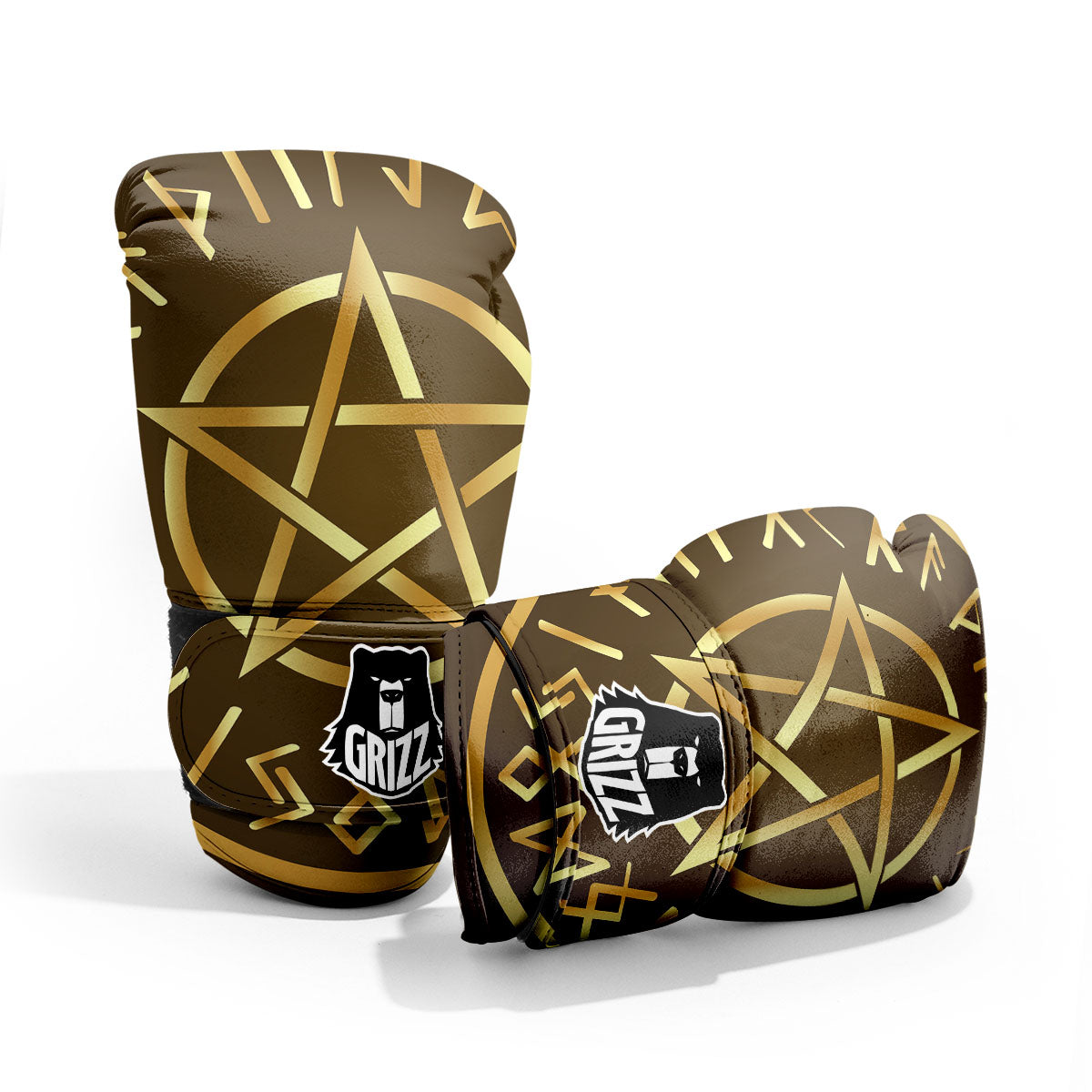 Runes Pentagram Viking Nordic Print Pro Boxing Glove