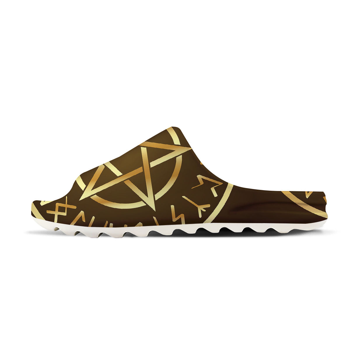Runes Pentagram Viking Nordic Print Sandals-grizzshop