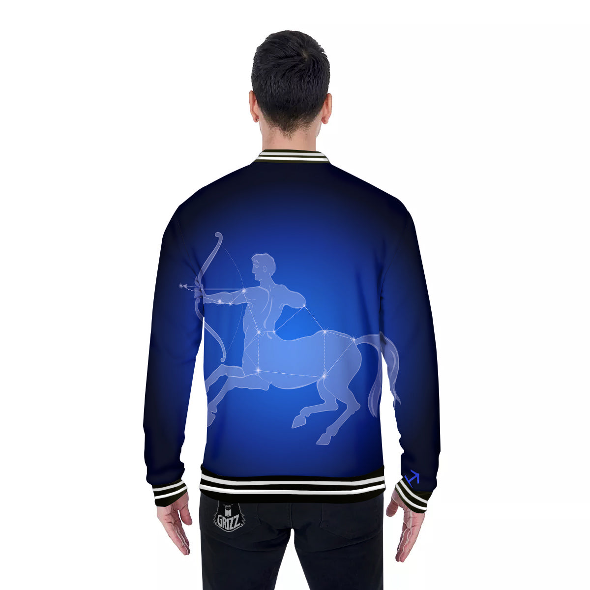 Sagittarius Constellation Print Baseball Jacket-grizzshop