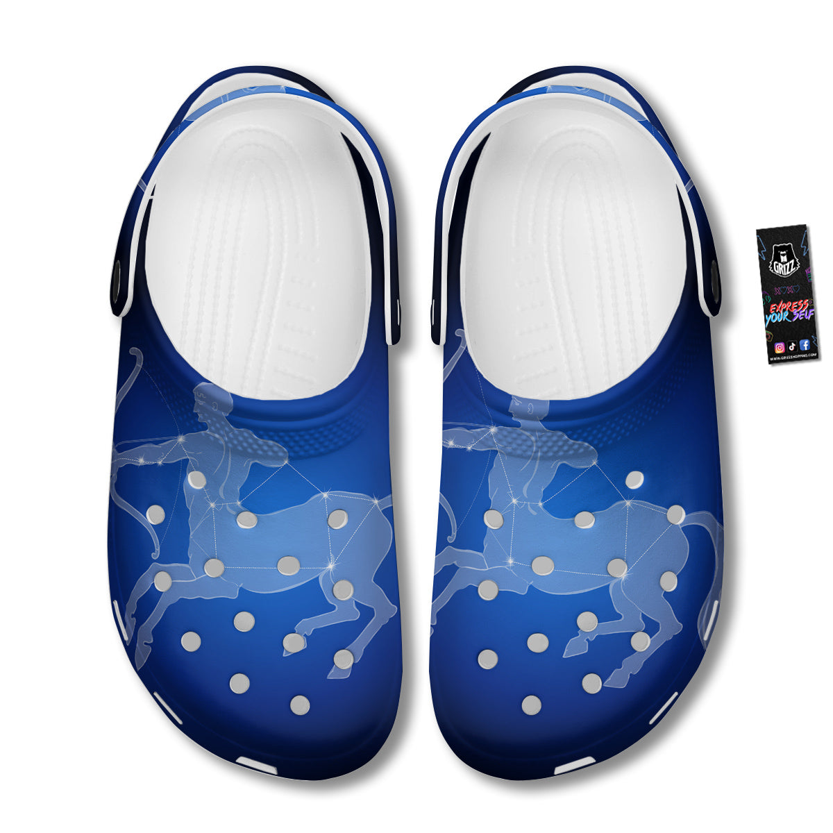 Sagittarius Constellation Print Clog-grizzshop