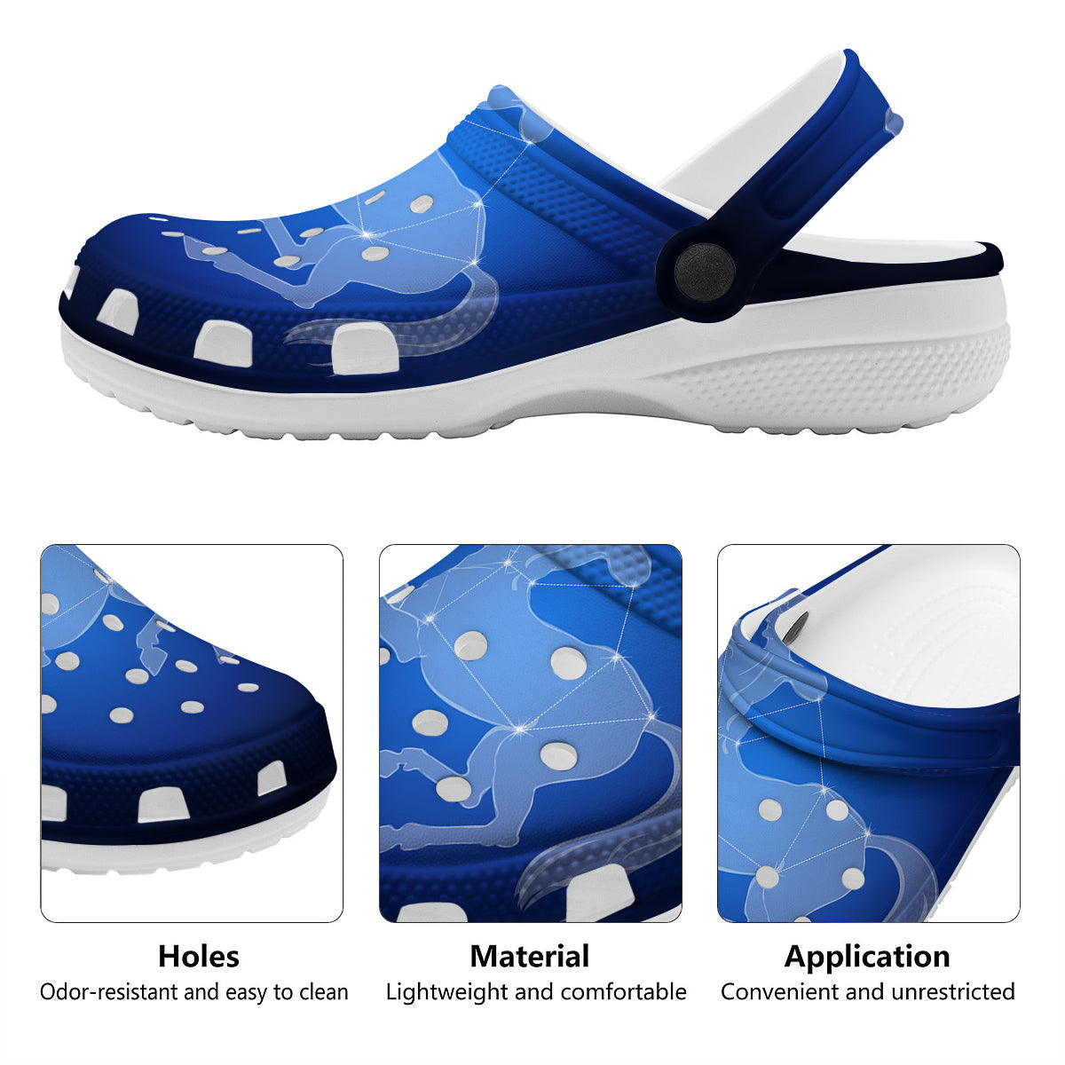 Sagittarius Constellation Print Clog-grizzshop