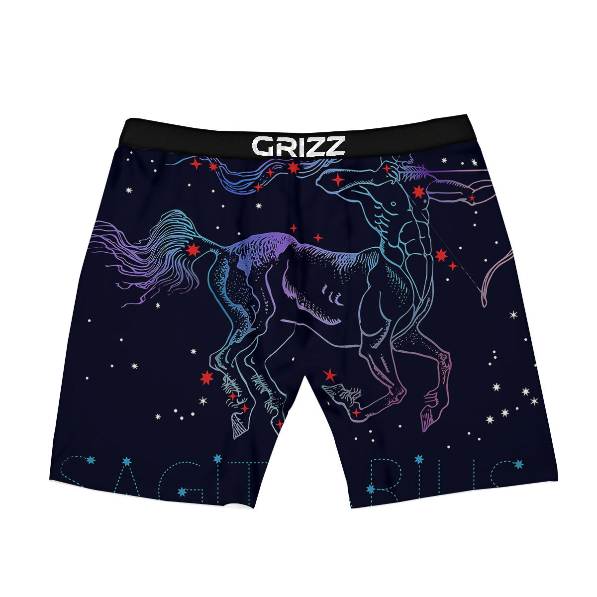 Sagittarius Constellation Sign Print Boxer Briefs-grizzshop