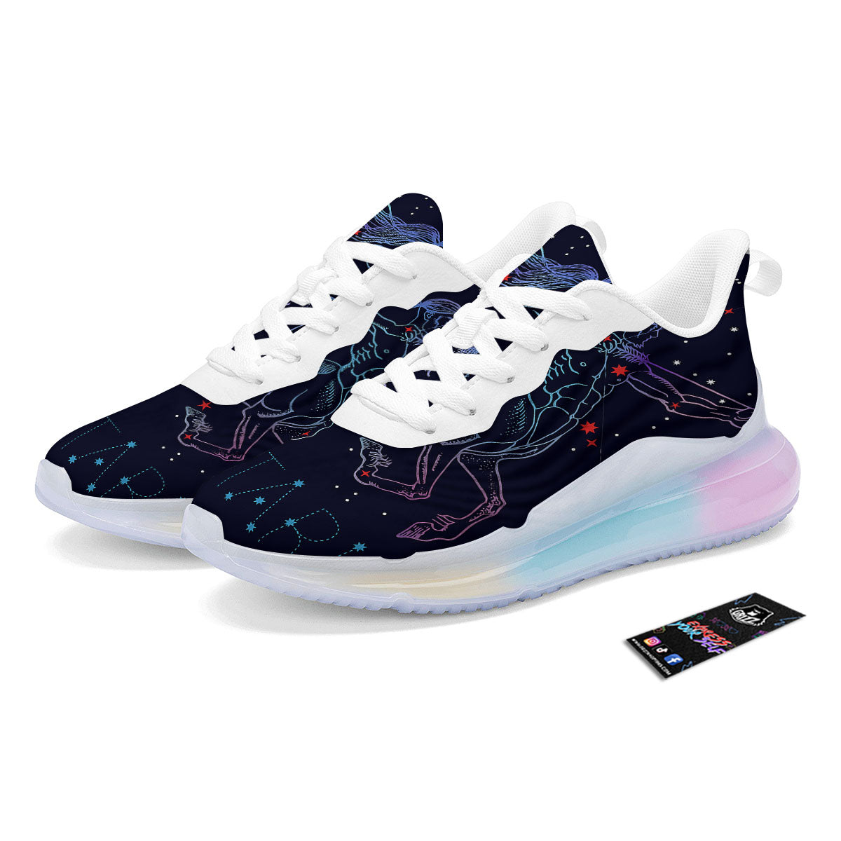 Sagittarius Constellation Sign Print Running Sneakers-grizzshop