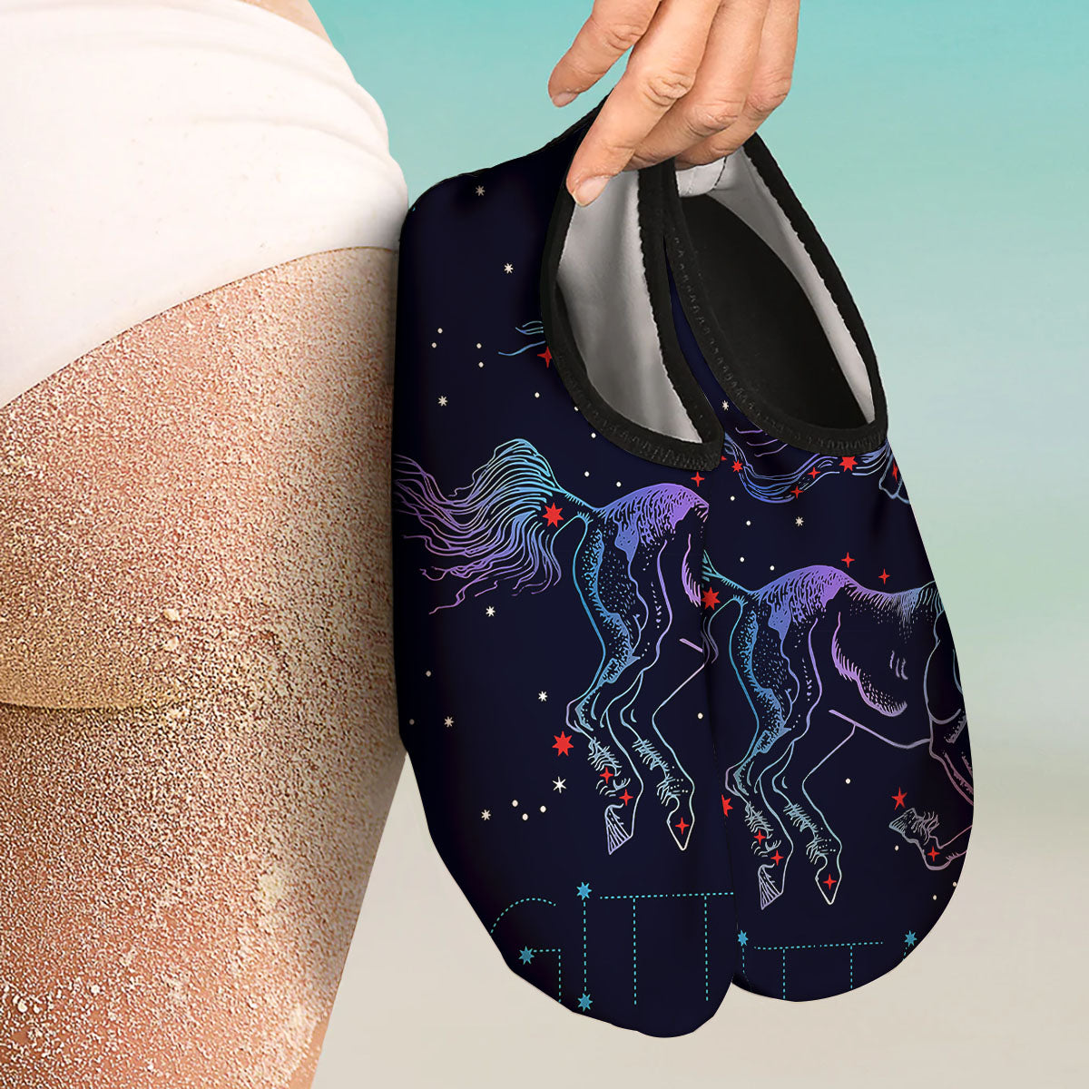 Sagittarius Constellation Sign Print Water Shoes-grizzshop