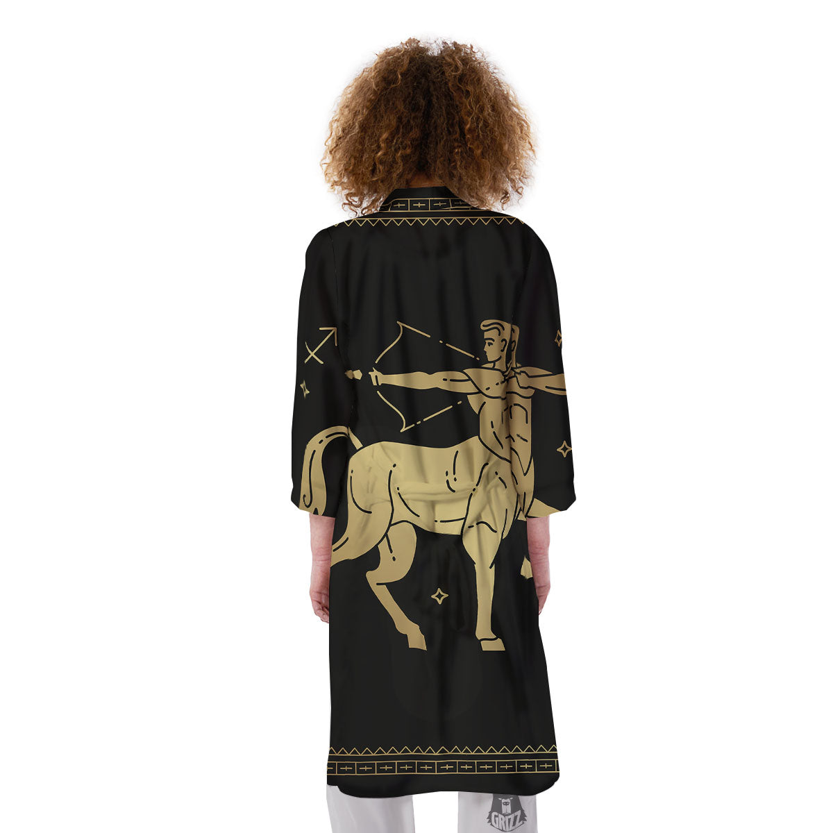Sagittarius Sign Astrological Print Kimono-grizzshop