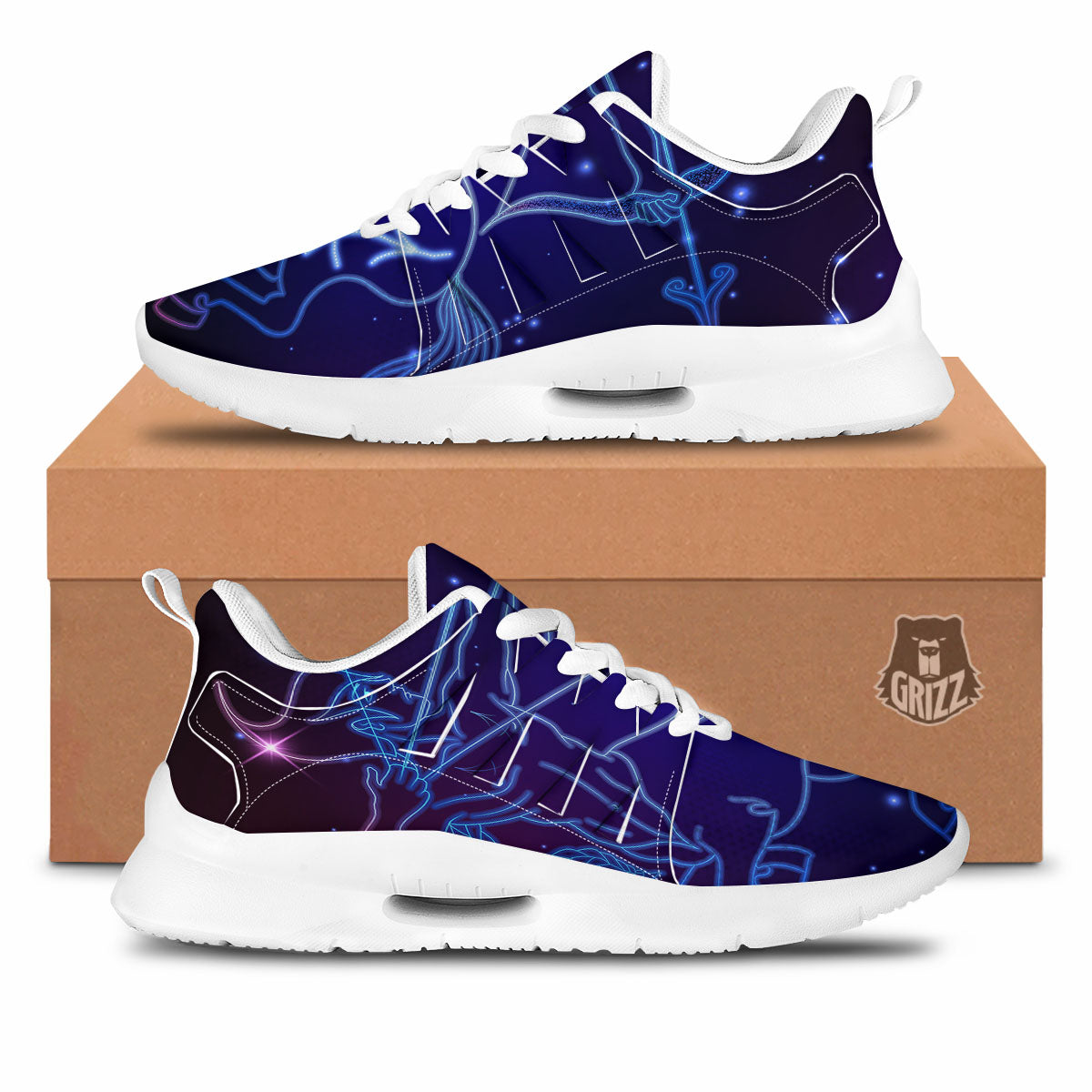 Sagittarius Sign Horoscope Print Tennis Shoes-grizzshop