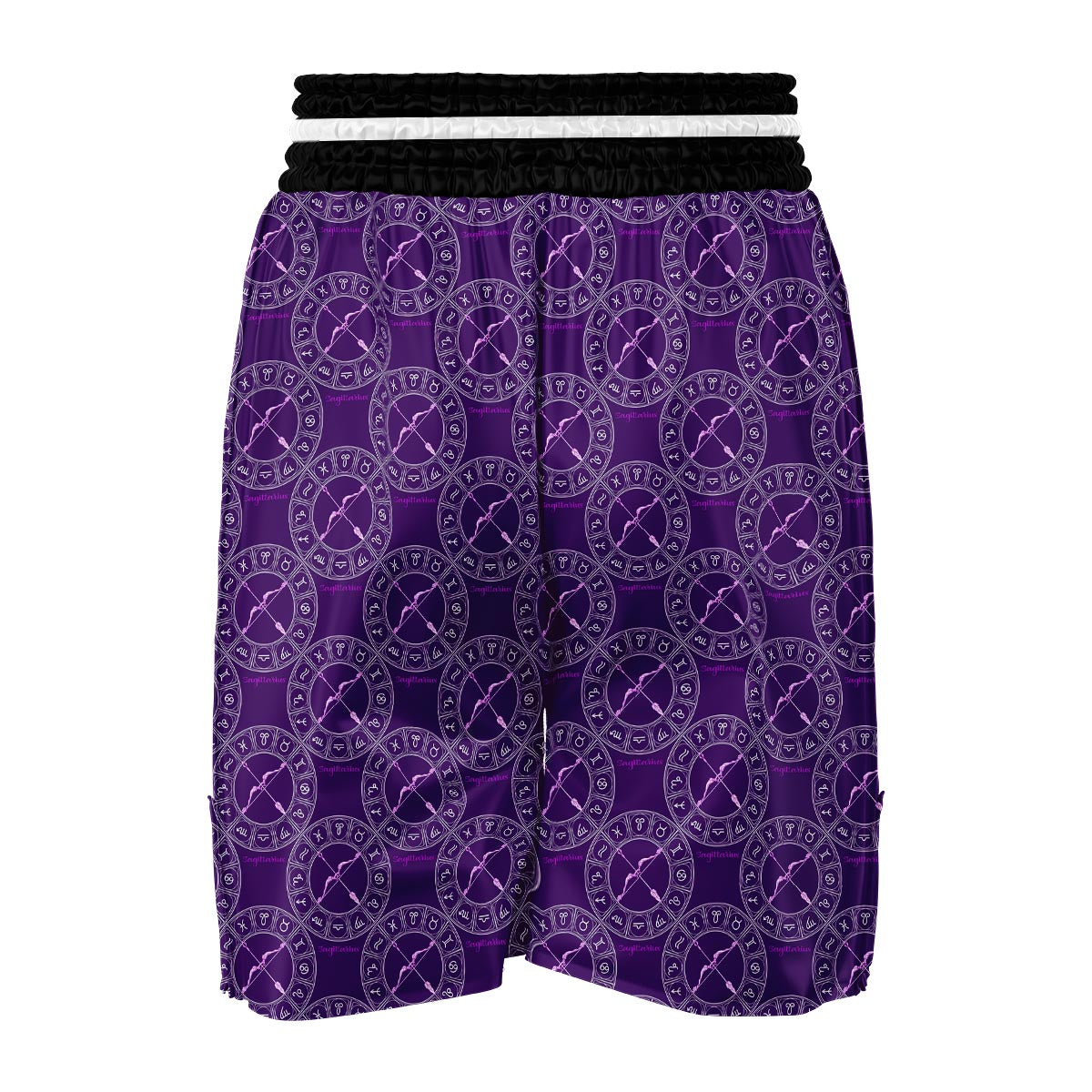 Sagittarius Zodiac Pattern Print Boxing Shorts-grizzshop