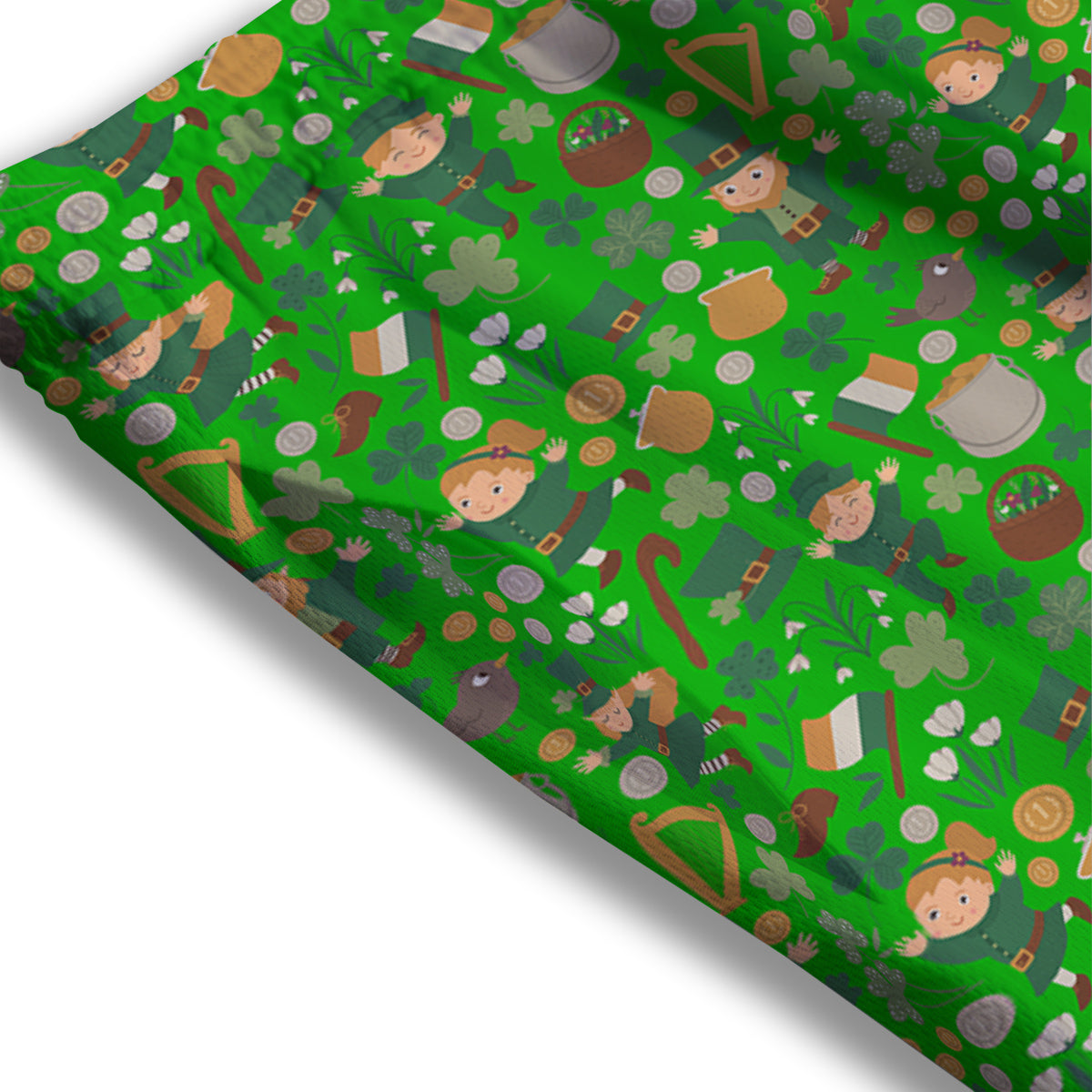 Saint Patrick's Day Cute Print Pattern Mesh Shorts