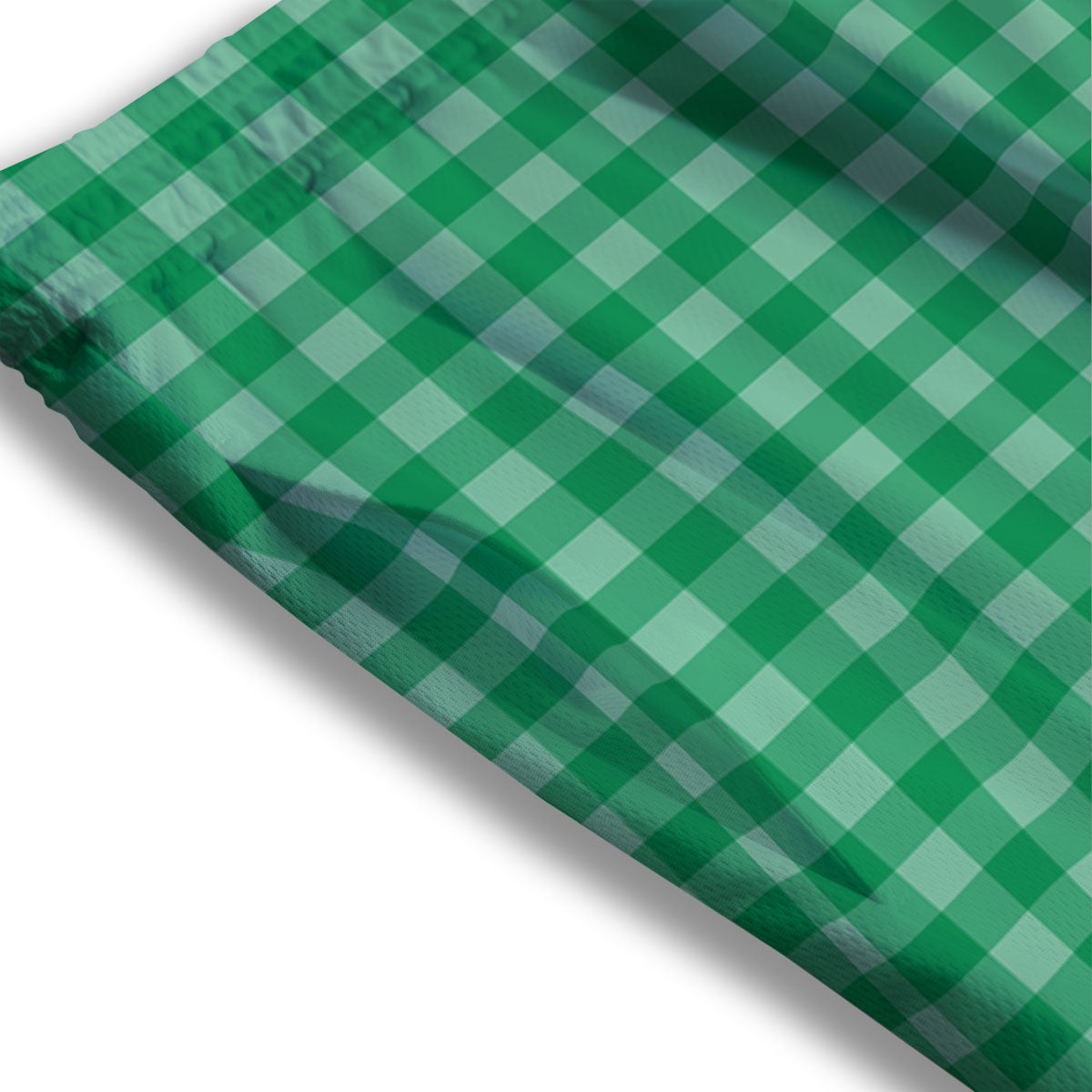 Saint Patrick's Day Green Tartan Print Mesh Shorts