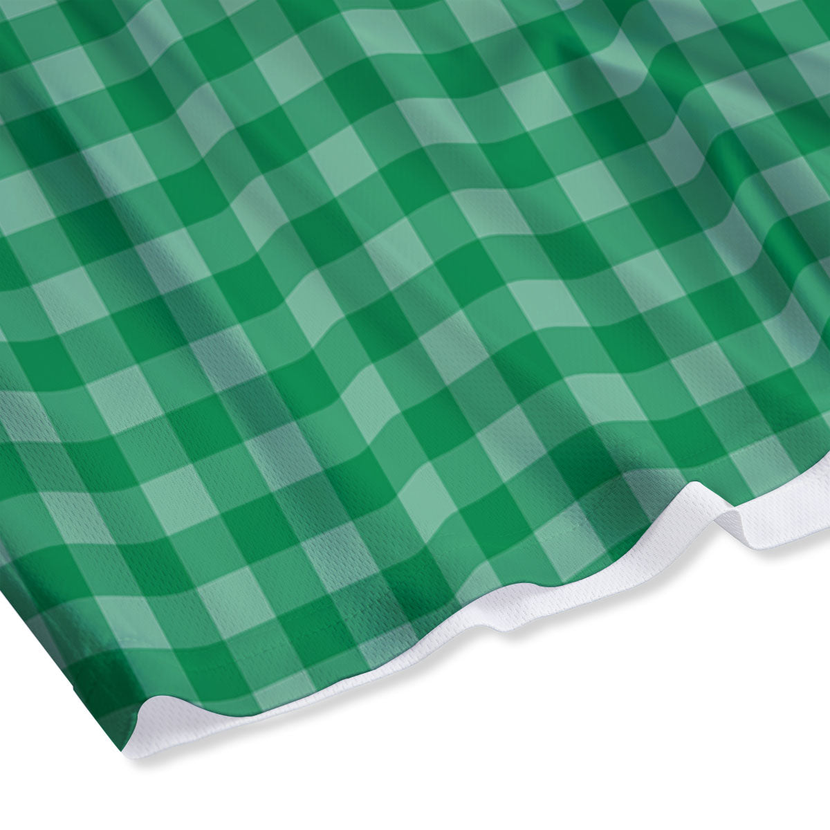 Saint Patrick's Day Green Tartan Print Mesh Shorts