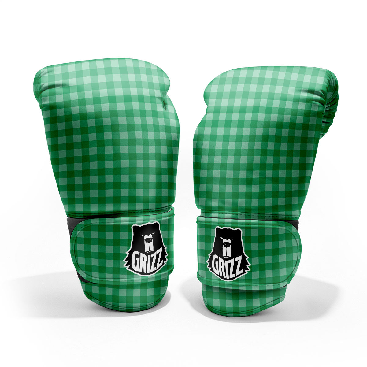 Saint Patrick's Day Green Tartan Print Pro Boxing Glove