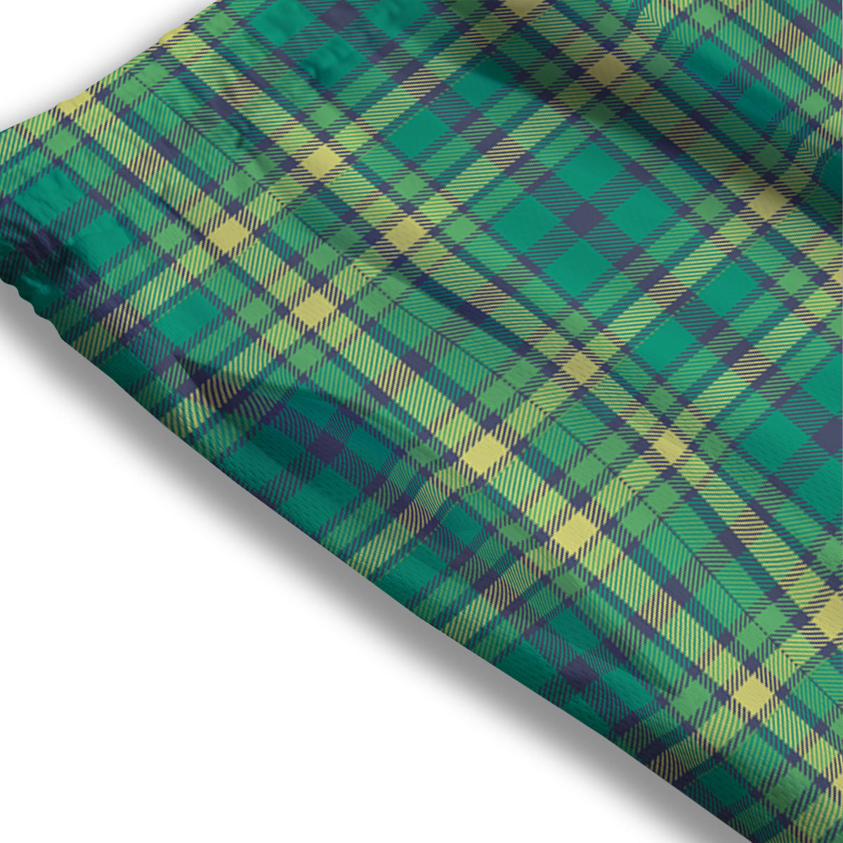 Saint Patrick's Day Irish Check Print Mesh Shorts