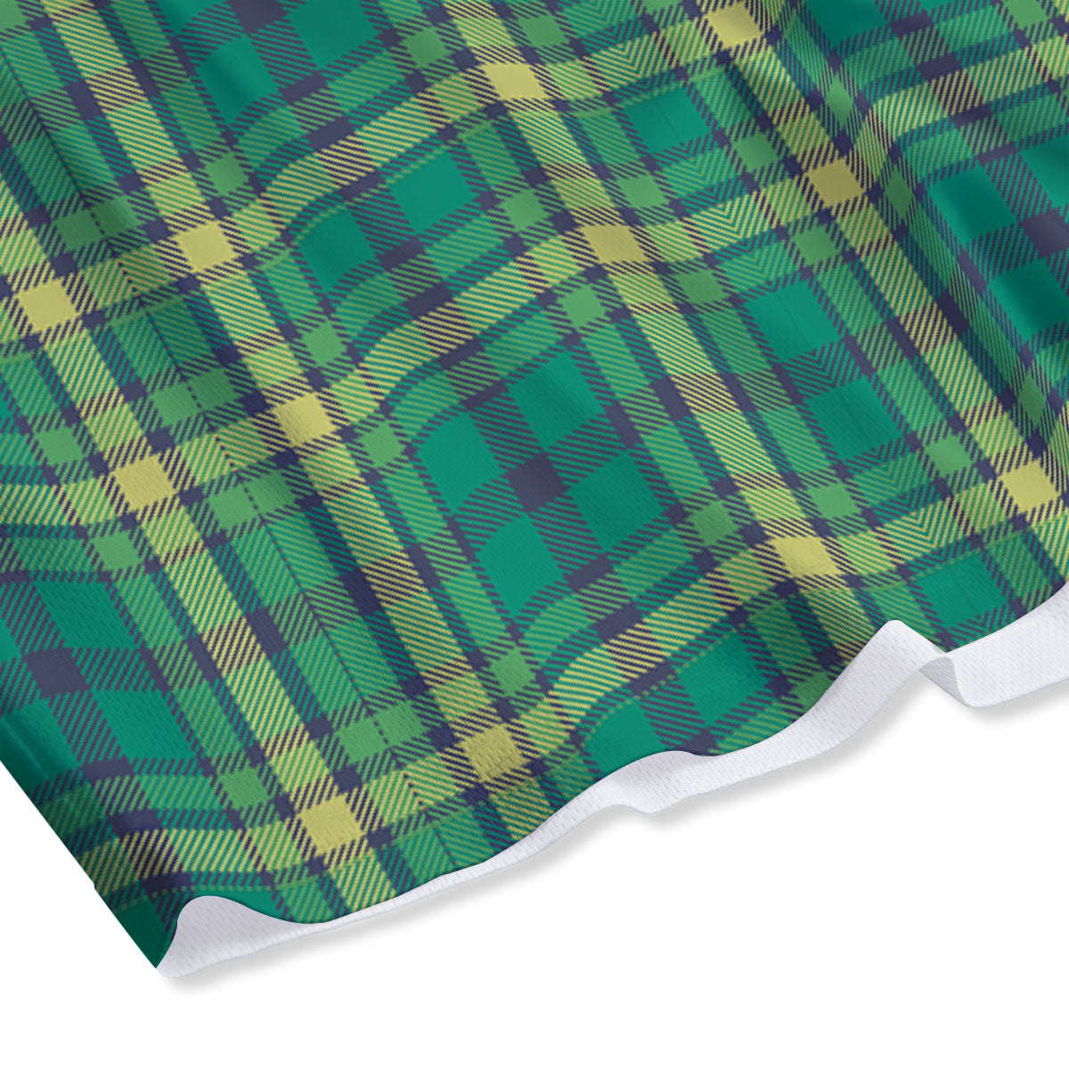 Saint Patrick's Day Irish Check Print Mesh Shorts