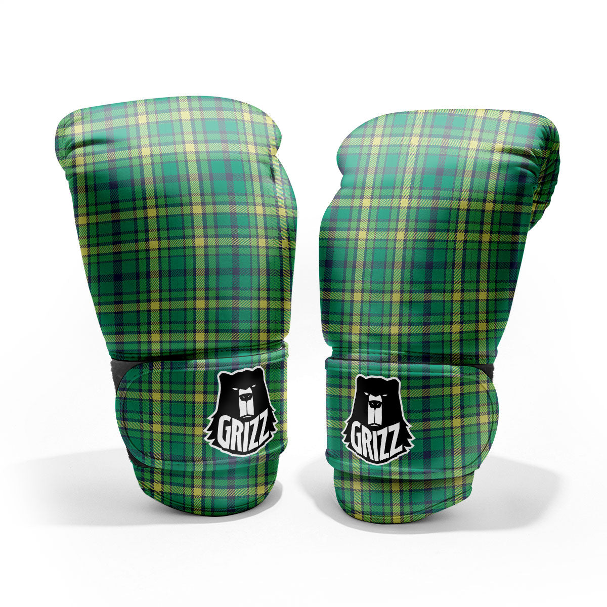 Saint Patrick's Day Irish Check Print Pro Boxing Glove