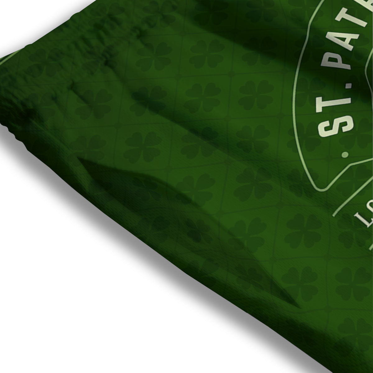 Saint Patrick's Day Irish Clover Print Mesh Shorts