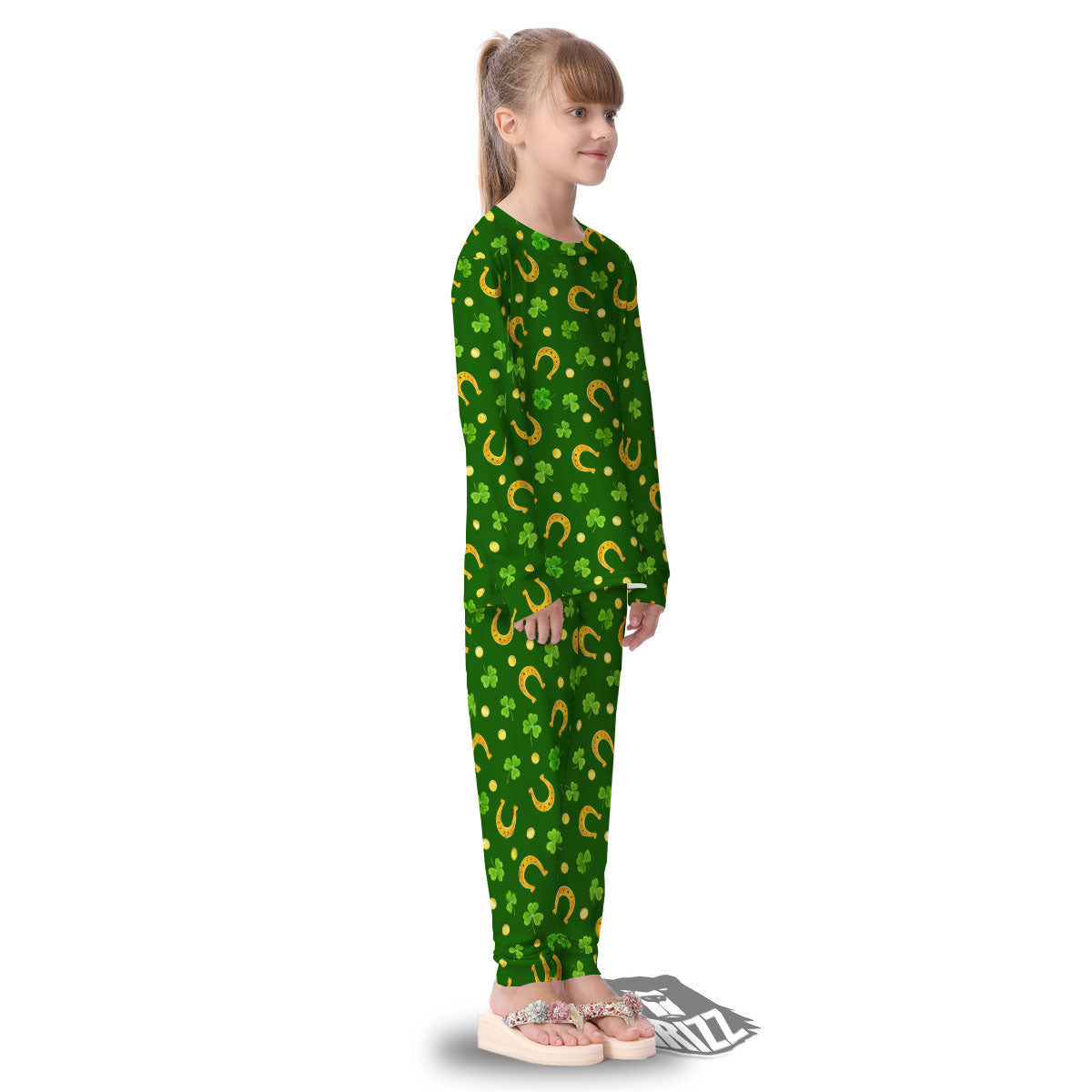 Saint Patrick's Day Irish Print Pattern Kid's Pajamas-grizzshop