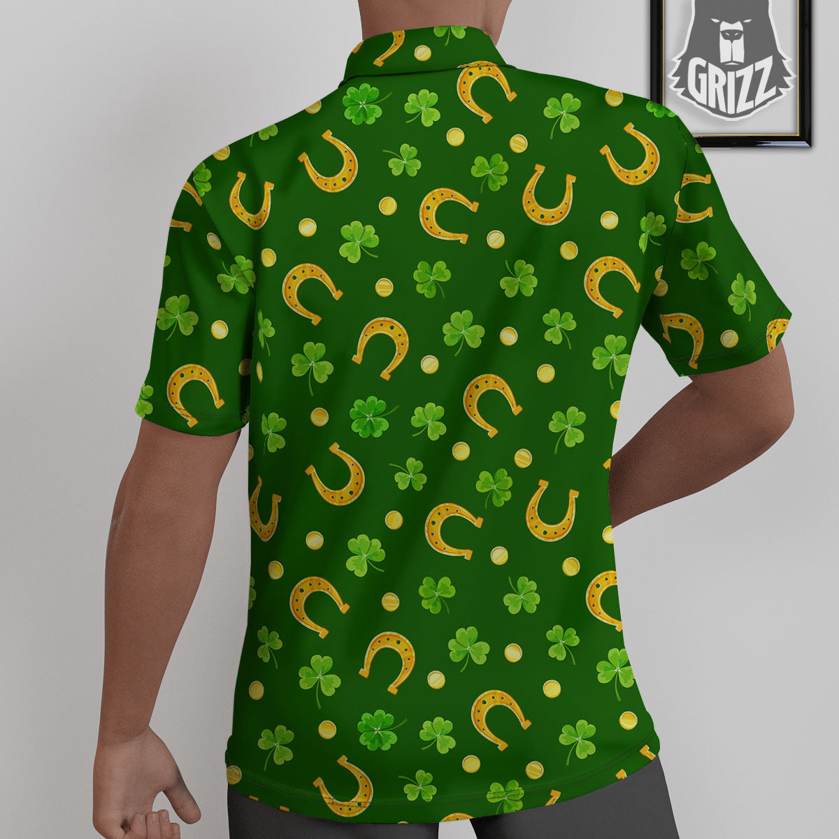 Saint Patrick's Day Irish Print Pattern Untucked Shirts-grizzshop